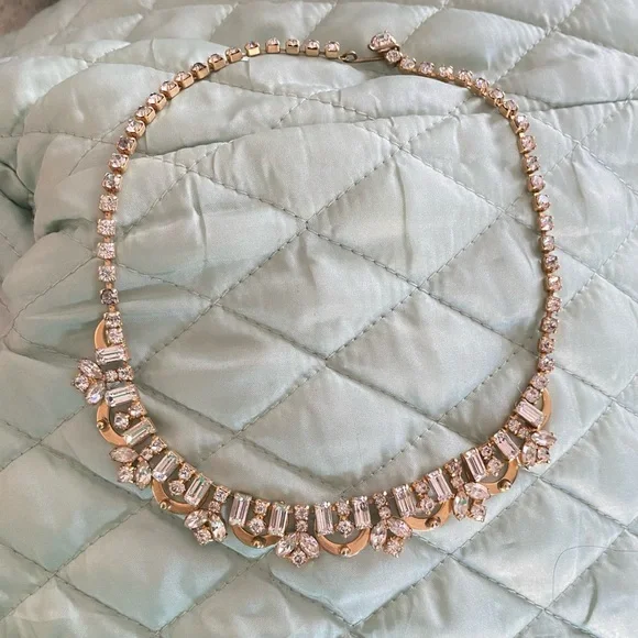 Vintage Rhinestone collar necklace - Picture 3 of 3